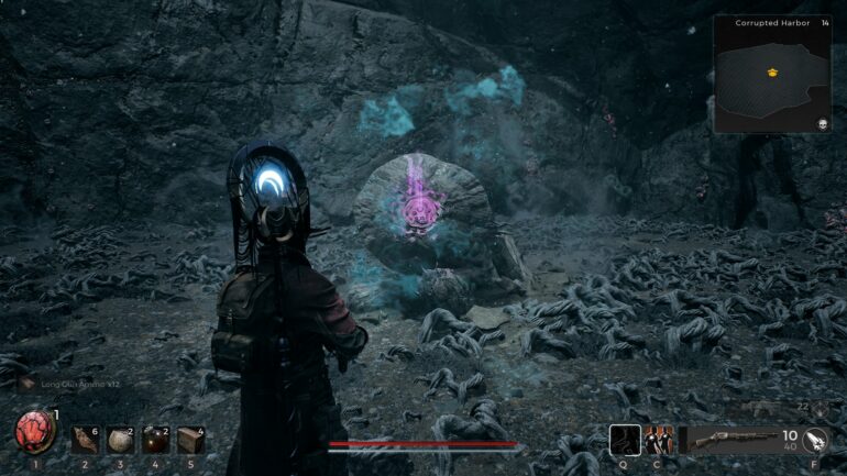 Blue Sparkle Stone Remnant 2 Invader Archetype