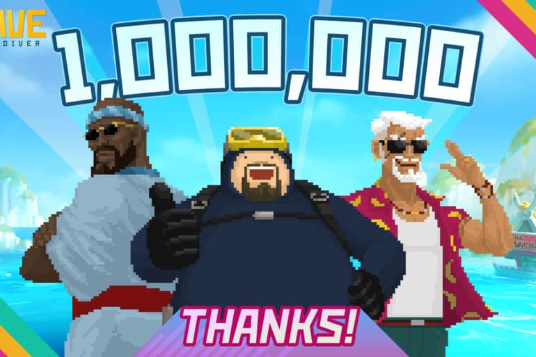 Dave The Diver 1 million copies sold