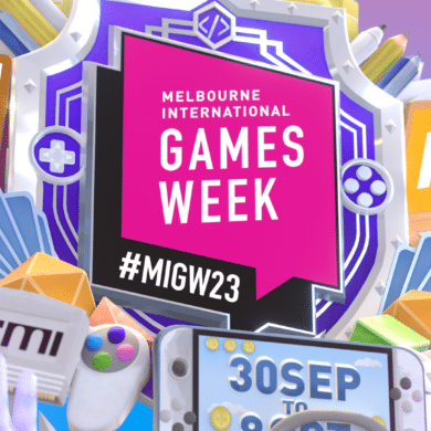 Melbourne International Games Week 2023 Key Art
