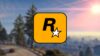 Rockstar logo over GTA 5 gameplay