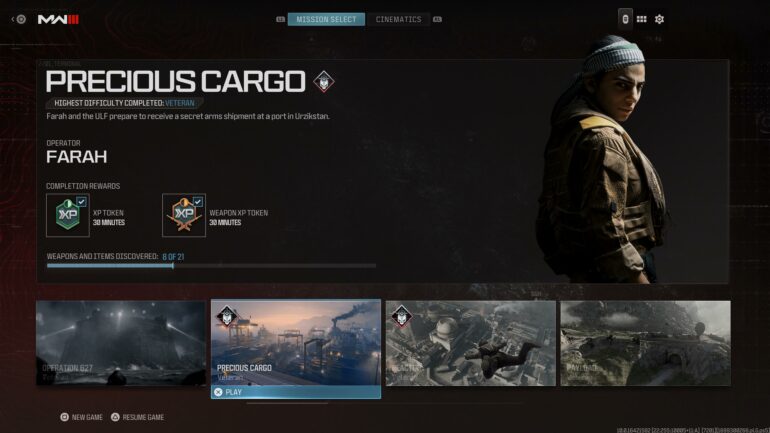 MW3 Precious Cargo