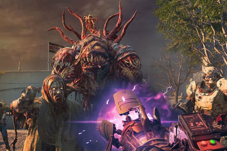 The Mega Abomination enemy in MW3 Zombies
