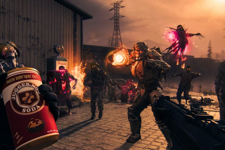 player holding a can in Call of Duty MW3 Zombies