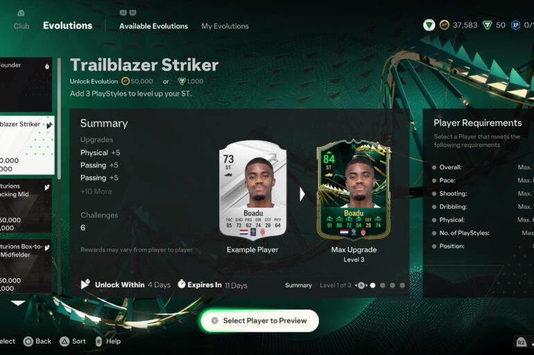 EA FC 24 Evolution: Trailblazer Striker