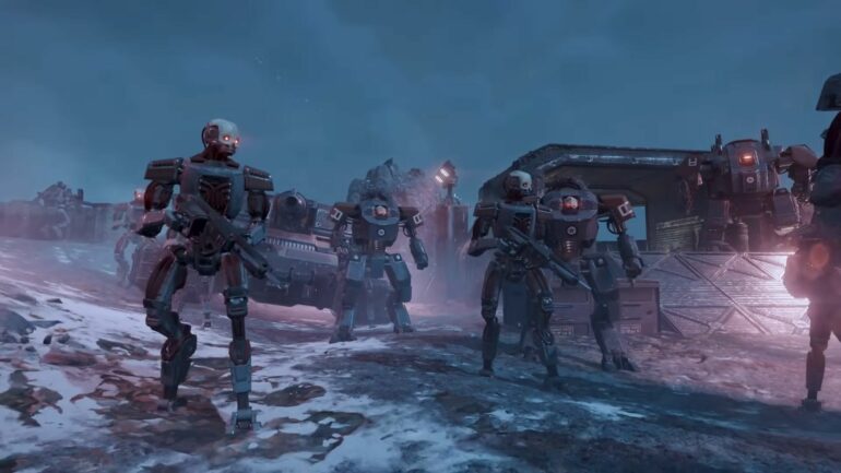 Automaton enemies in Helldivers 2
