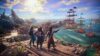 Players pointing at a distant ship in Skull and Bones