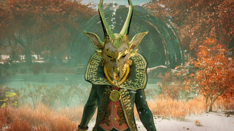 A masked creature in Nightingale
