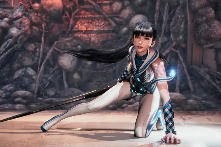 Stellar Blade protagonist on the floor
