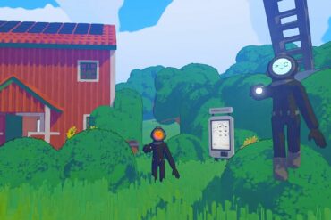 Players in the garden in Content Warning
