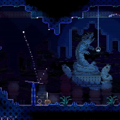 Animal Well character in room