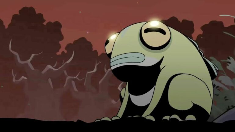 art of Frinos the Frog from Hades 2