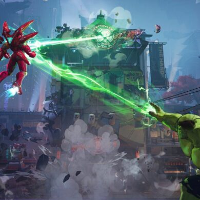 Hulk and Iron Man fighting in Marvel Rivals
