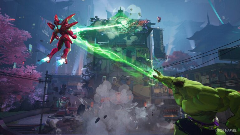 Hulk and Iron Man fighting in Marvel Rivals