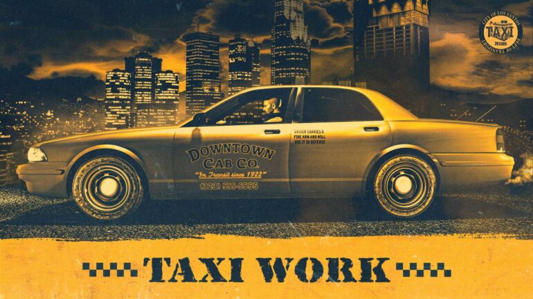 Taxi work gta online