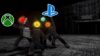 Content Warning characters with console logos