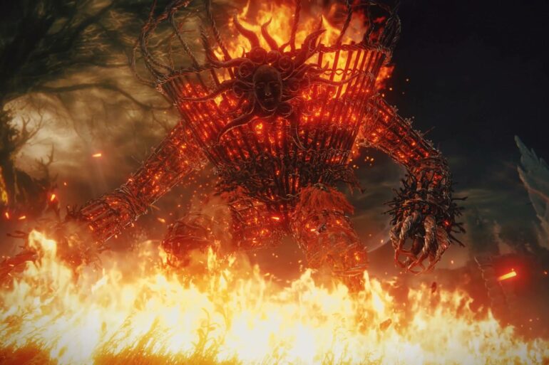 Elden Ring fire giant enemy