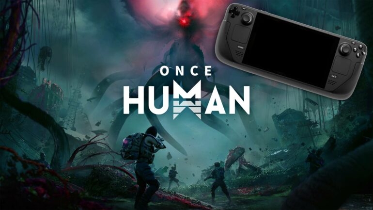 Once Human with steam deck in corner