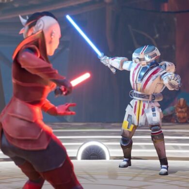 Jedi and Sith fighting in Star Wars: Hunters