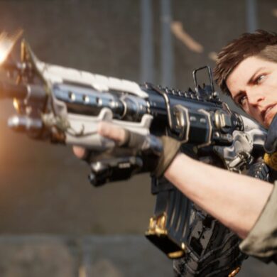 Lepic shooting a gun in The First Descendant